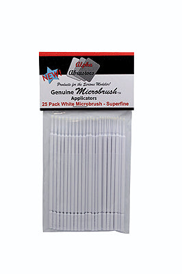 Profile Accessories #1303 Genuine Microbrush Applicators, Superfine White 25-Pack
