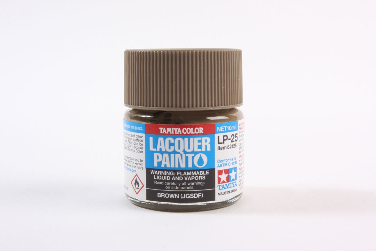 Tamiya LP-25 Brown (JGSDF) Lacquer Paint - 10ml Bottle