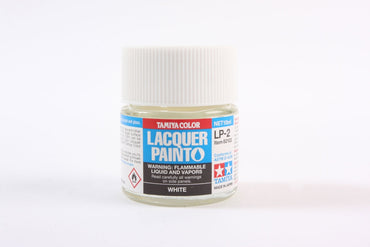 Tamiya LP-2 White Lacquer Paint - 10ml Bottle