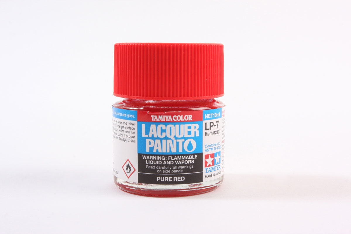 Tamiya LP-7 Pure Red Lacquer Paint - 10ml Bottle