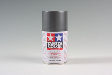 Tamiya TS-100 Semi-Gloss Bright Gun Metal Synthetic Lacquer for Plastics - 100ml Spray Can