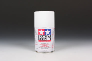 Tamiya TS-27 Matte White Synthetic Lacquer for Plastics - 100ml Spray Can