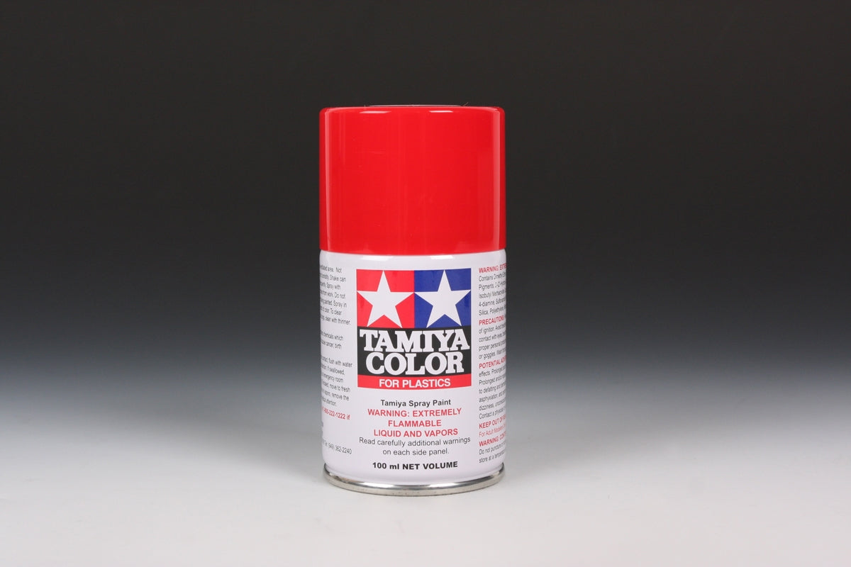 Tamiya TS-8 Italian Red Synthetic Lacquer for Plastics - 100ml Spray Can