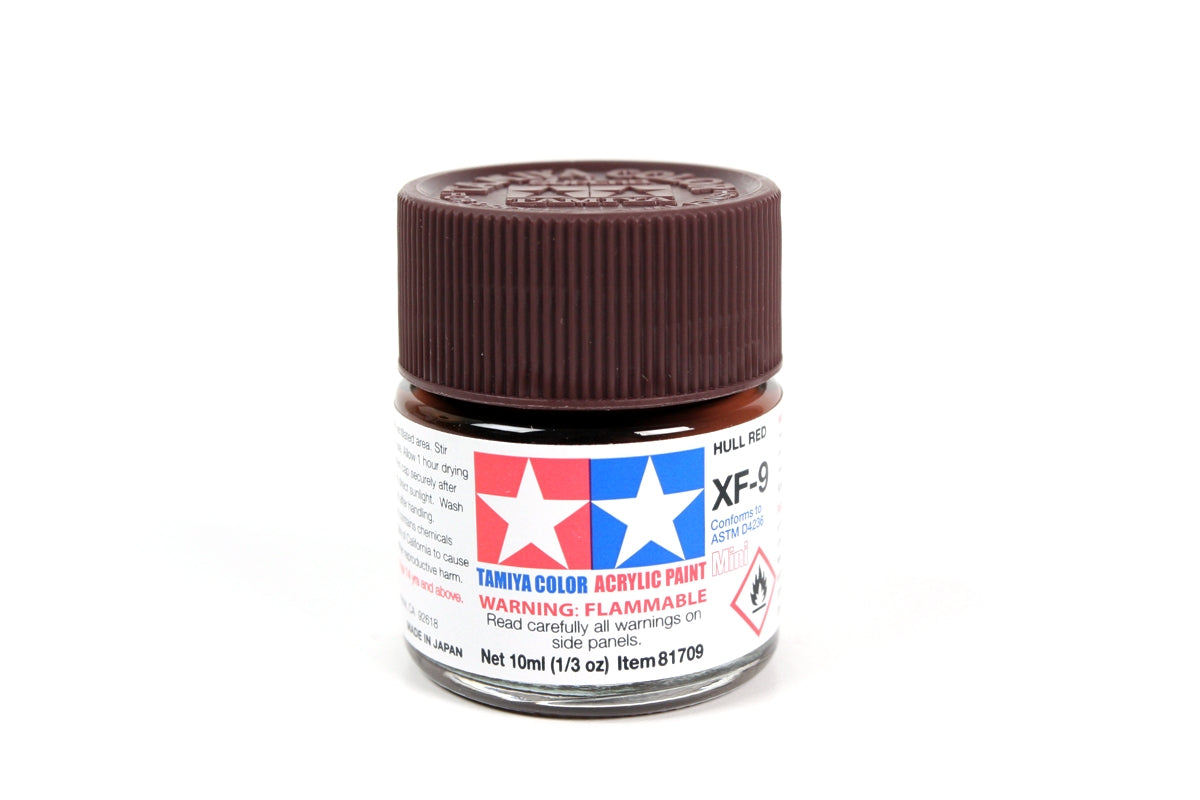 Tamiya XF-9 Hull Red Acrylic Paint - 10ml Bottle