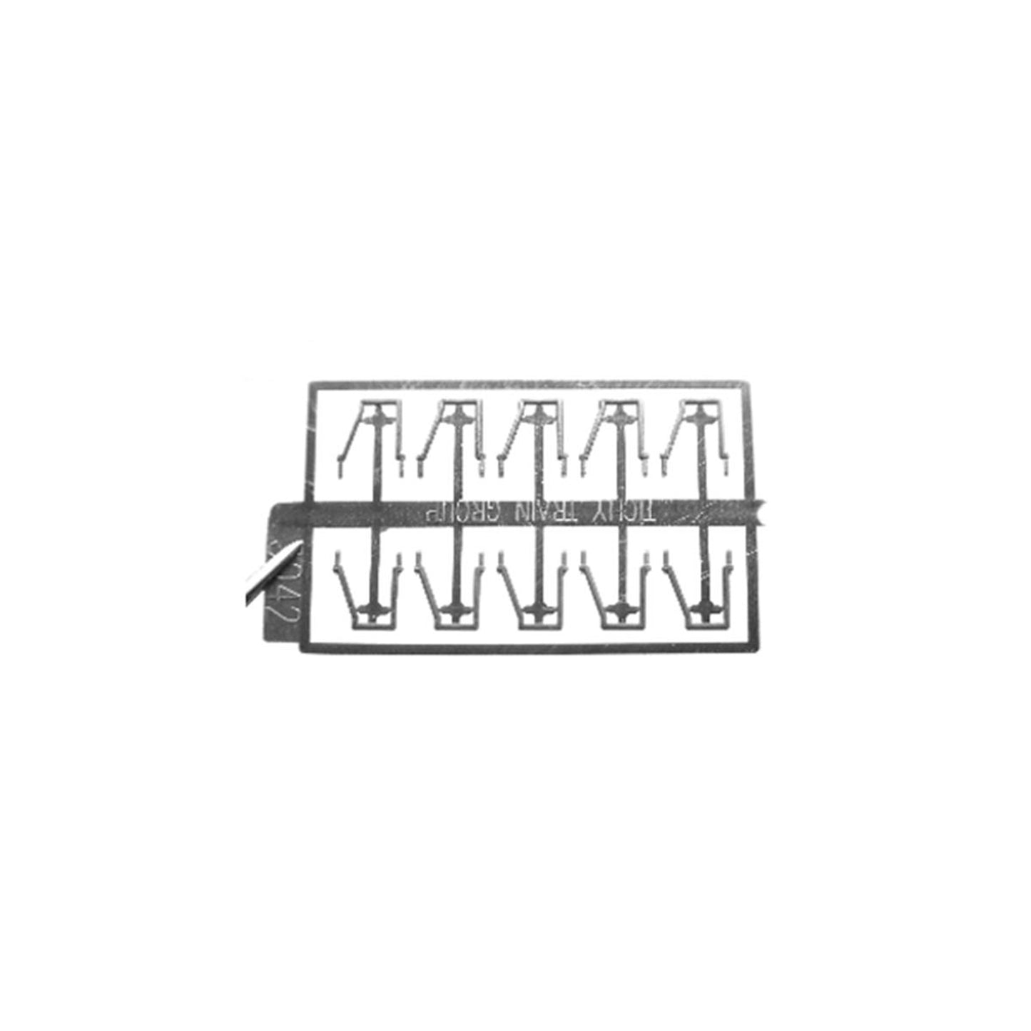 Tichy Train Group 3042 HO Stirrup Steps, Angled Offset Bottom Mount, 10 Pieces