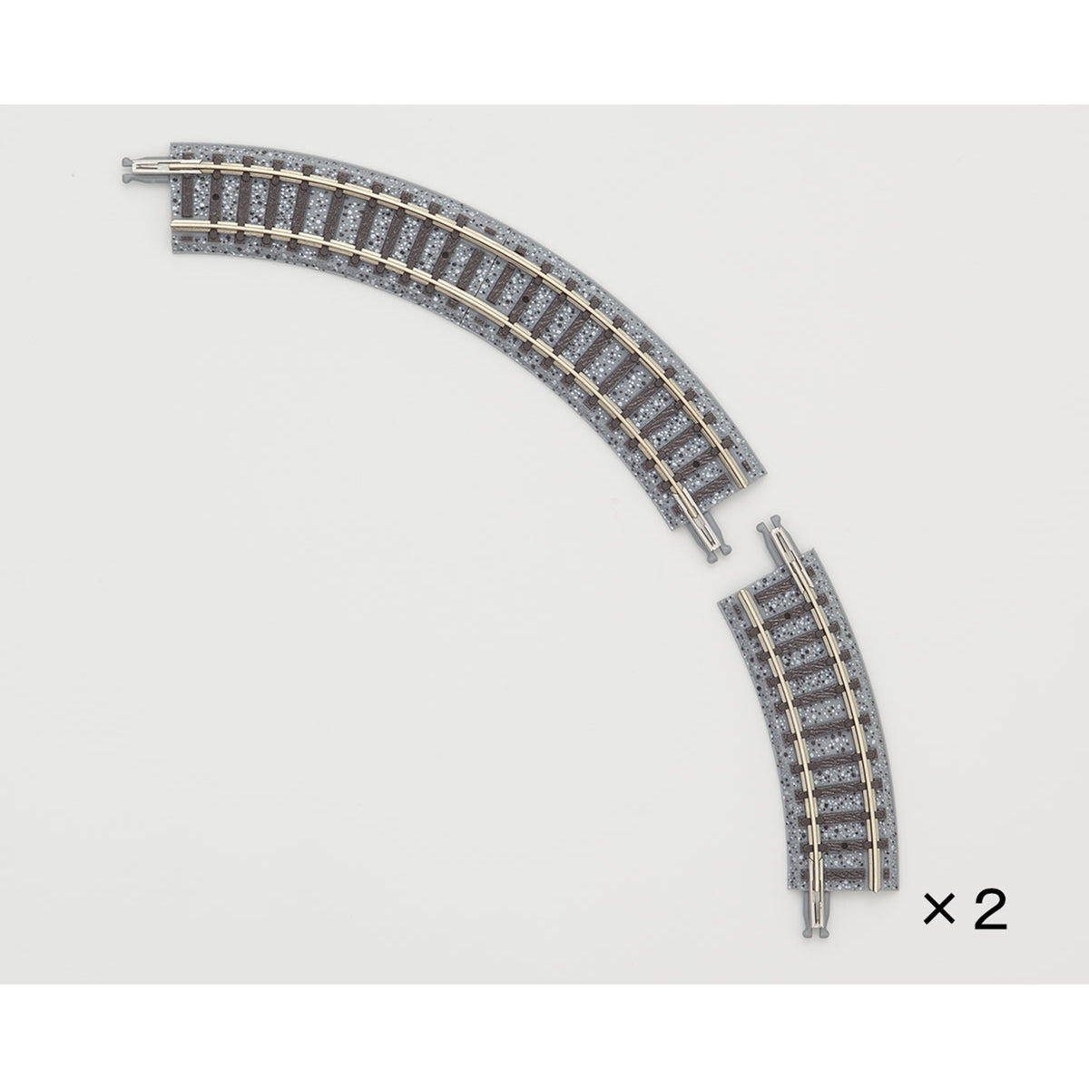 Tomix 1111 N Fine Track Super Mini Curved Segment C103 (F) - 103mm (4-1/16") Radius 2 Each 60 and 30 Degree (4 total)