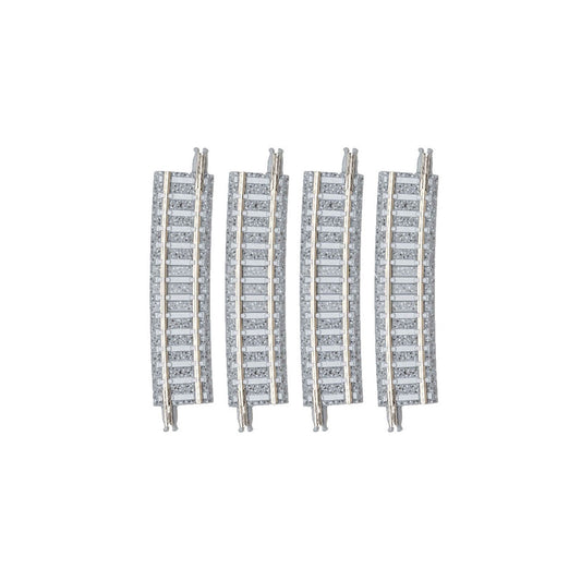 Tomix 1199 N Fine Track Curved Segment C541-7.5d - 541mm (21.3") Radius 7.5 Degree, 4-Pack