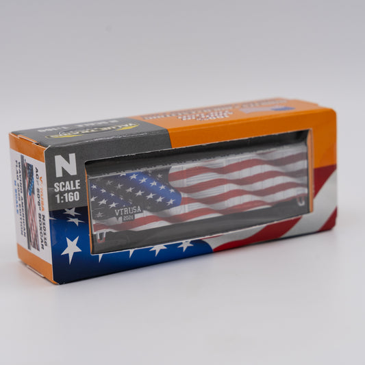 Value Trains USA N10116 - N Box Car, Waving American Flag Scheme 2026 Edition