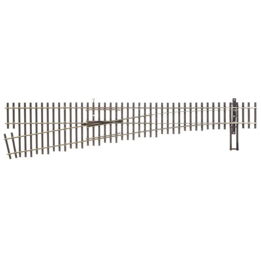 WalthersTrack 948-70017 HO DCC-Friendly #6 Left Hand Turnout, Code 70 Nickel Silver
