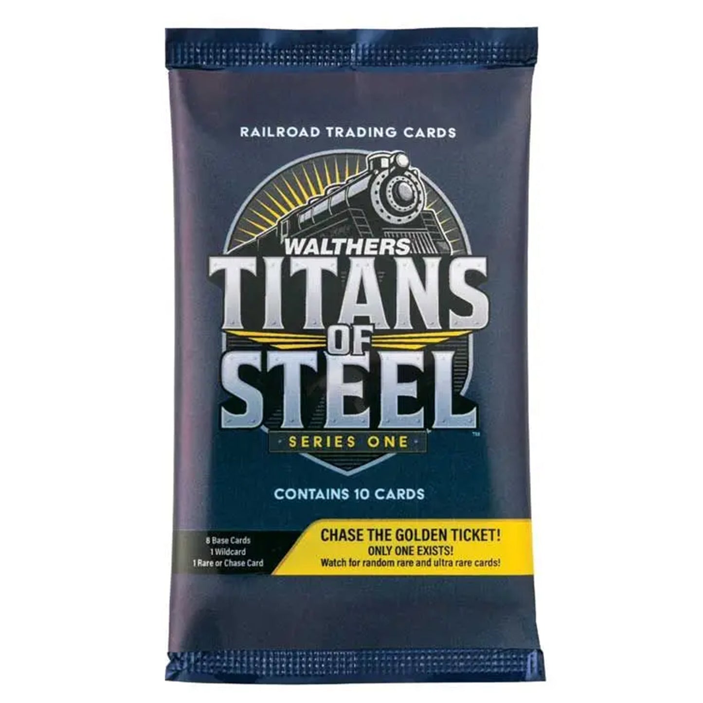 Walthers Collectibles 900-9001 Single Card Pack - Titans of Steel™ - Pack of 10 Trading Cards (8 Common, 1 Rare Card, 1 Wildcard) - Series One