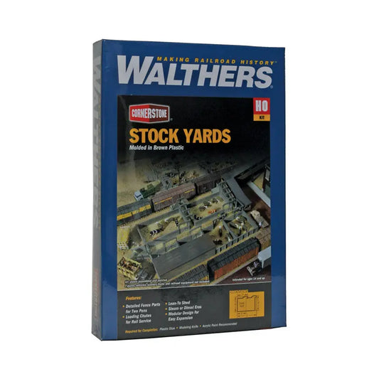 Walthers Cornerstone 933-3047 HO Stock Yards (2 Pens) Kit