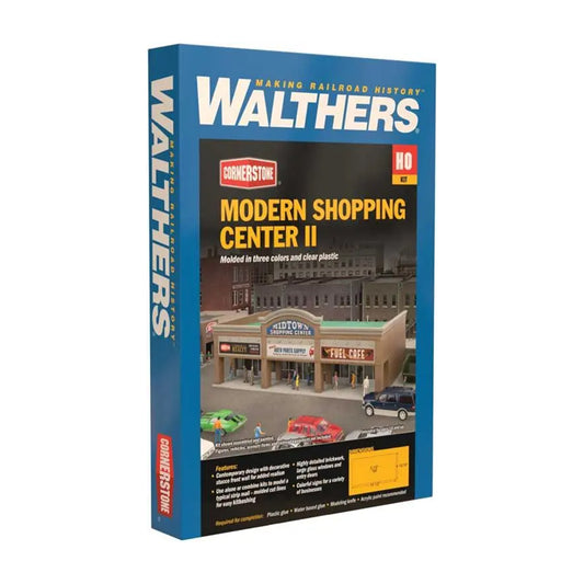Walthers Cornerstone 933-4116 HO Modern Shopping Center II Kit