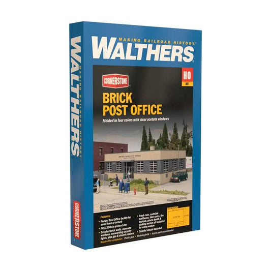 Walthers Cornerstone 933-4200 HO Brick Post Office Kit