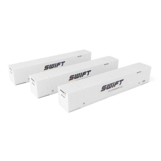 Walthers Scenemaster 949-18505 HO 53' Singamas Corrugated Side Container, Swift 3pk