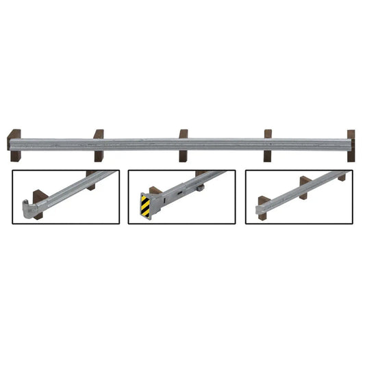 Walthers SceneMaster 949-4176 HO Roadway Guardrails Kit, 200 Scale Feet