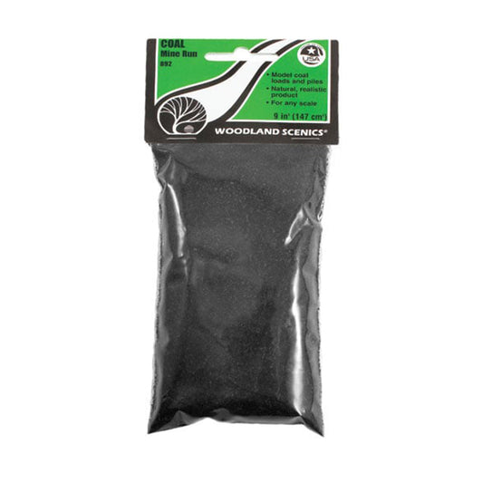 Woodland Scenics B92 Mine Run Coal, 10.8 in³ Bag