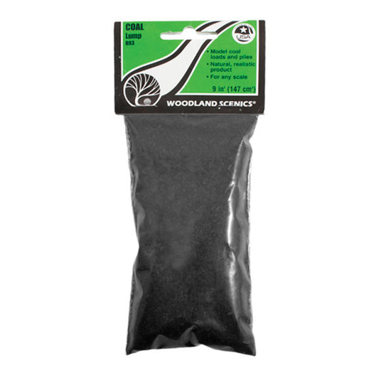 Woodland Scenics B93 Lump Coal, 10.8 in³ Bag
