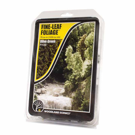 Woodland Scenics F1133 Fine-Leaf Foliage, Olive Green 75 in³