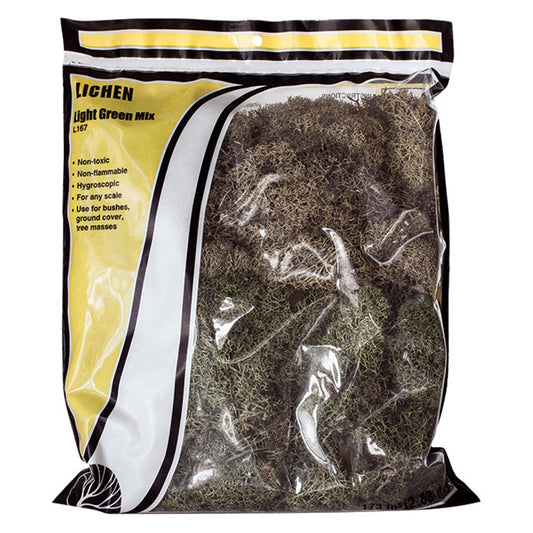 Woodland Scenics L167 Lichen, Light Green Mix 173 in³