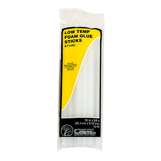 Woodland Scenics Subterrain System ST1446 Low-Temp Foam Glue Sticks, 10pc