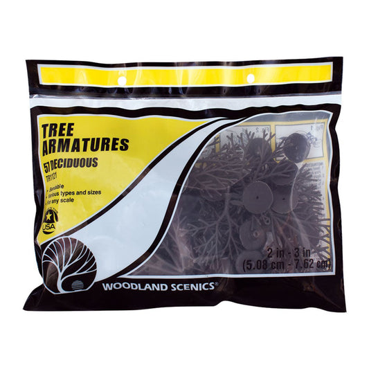 Woodland Scenics TR1121 Tree Armatures, 57 2" to 3" Deciduous Trees