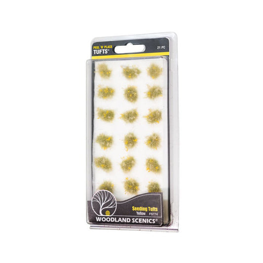 Woodland Scenics FS774 Peel 'n' Place® Tufts, Yellow Seeding Tufts