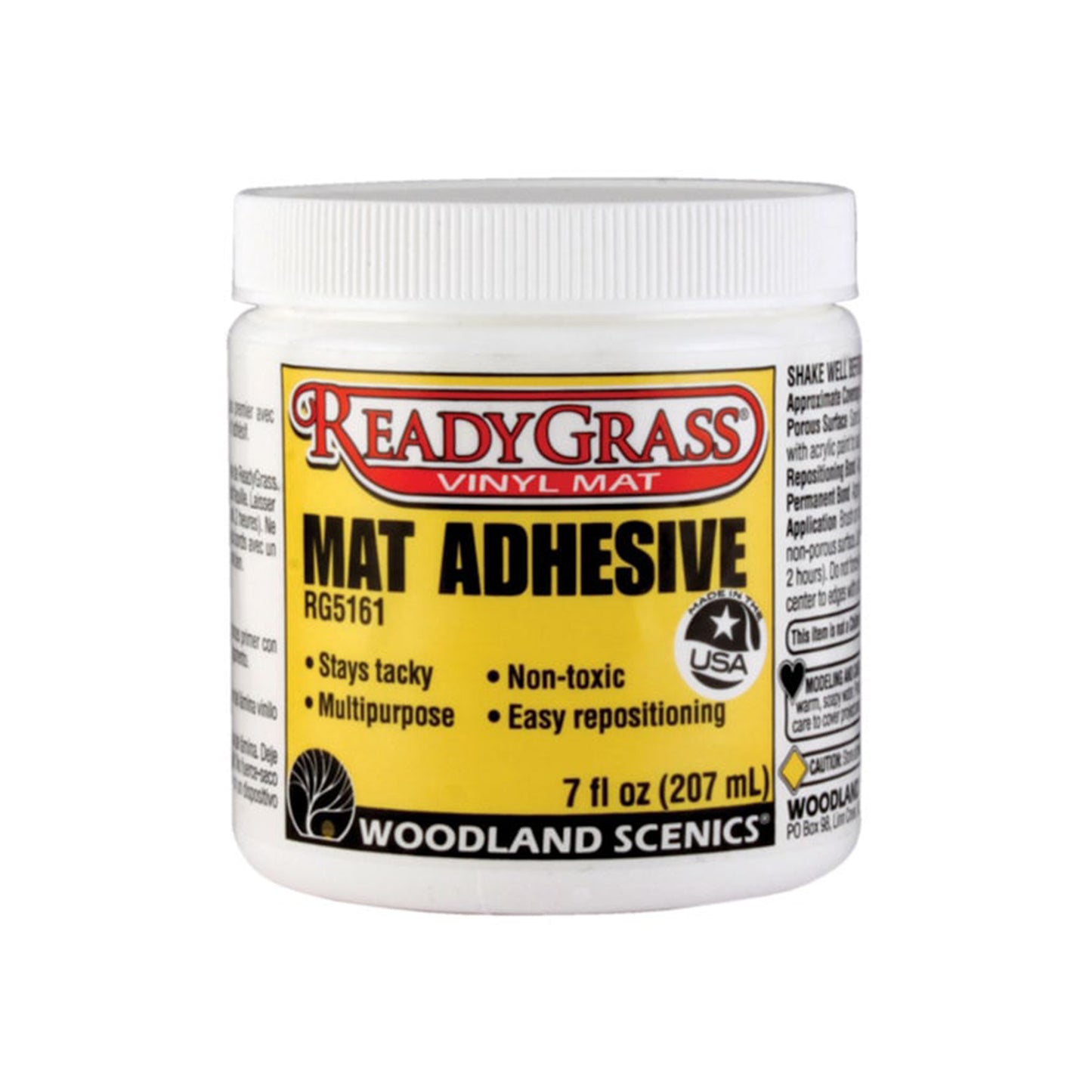 Woodland Scenics RG5161 Ready Grass Vinyl Mat Adhesive, 7oz