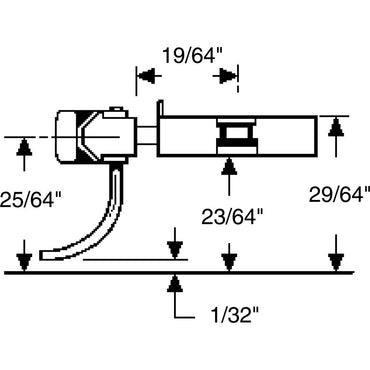 Kadee 5 HO #5 Whisker® Metal Couplers with Gearboxes, Medium (9/32") Centerset Shank, 2 Pair