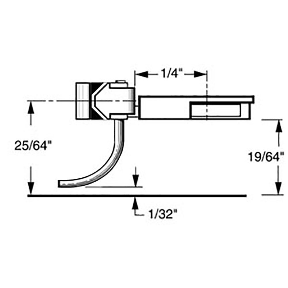 Kadee #24 HO 20-Series Plastic Couplers with Gearboxes - Short (1/4") Underset Shank, 2 Pair