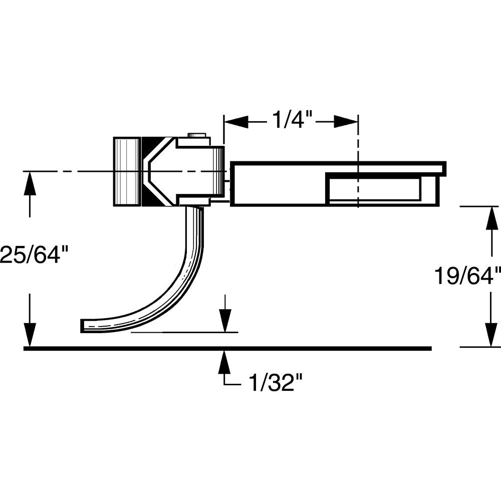 Kadee #24 HO 20-Series Plastic Couplers with Gearboxes - Short (1/4") Underset Shank, 2 Pair