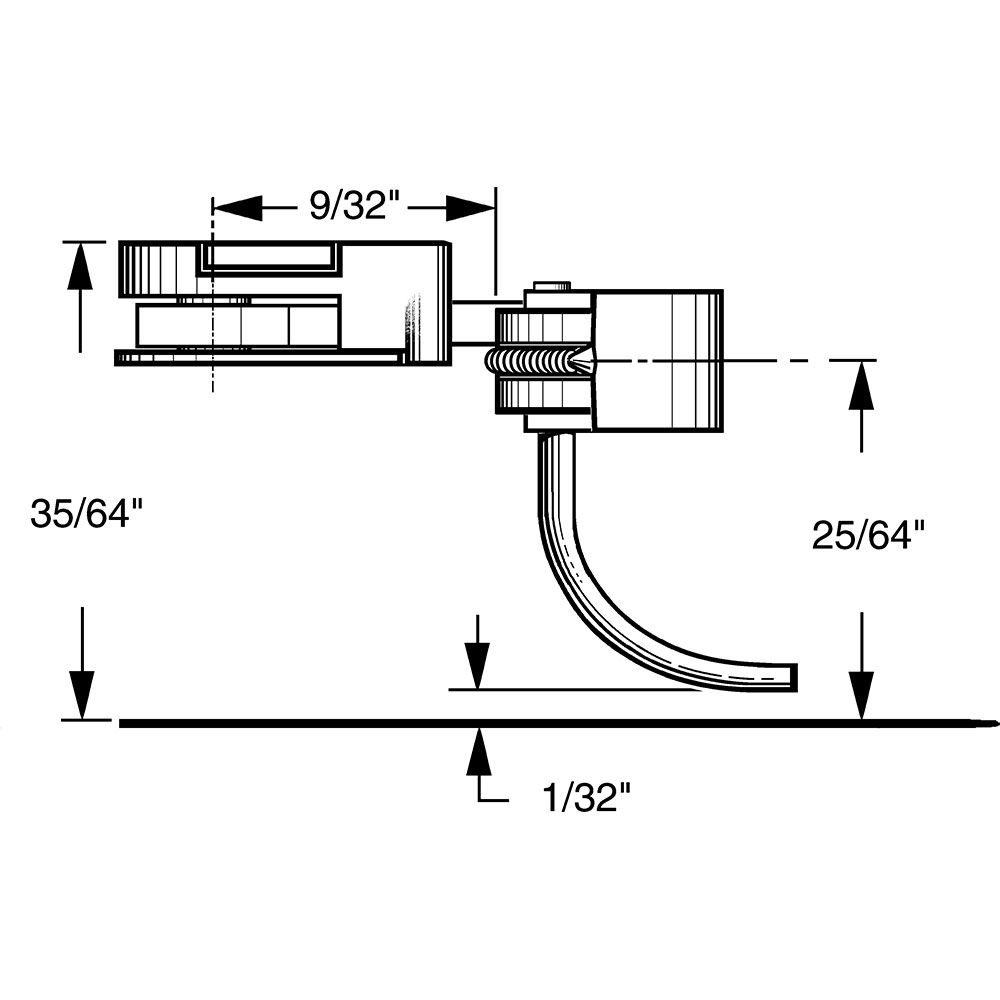 Kadee #32 HO 30-Series Plastic Couplers with Gearboxes - Medium (9/32") Overset Shank, 2 Pair