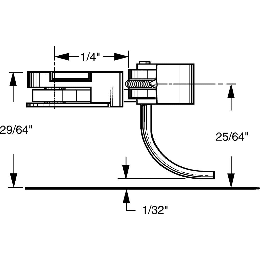 Kadee #34 HO 30-Series Plastic Couplers with Gearboxes - Short (1/4") Underset Shank, 2 Pair