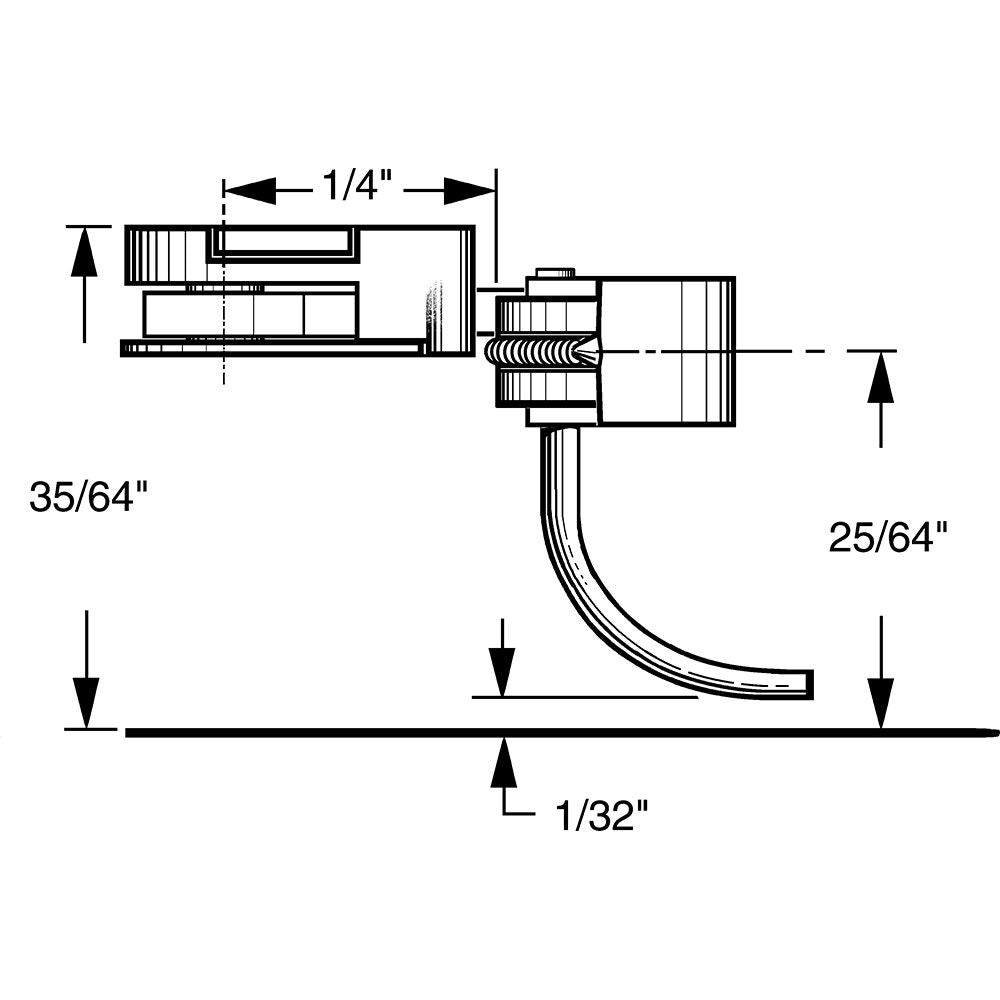 Kadee #35 HO 30-Series Plastic Couplers with Gearboxes - Short (1/4") Overset Shank 2 Pair