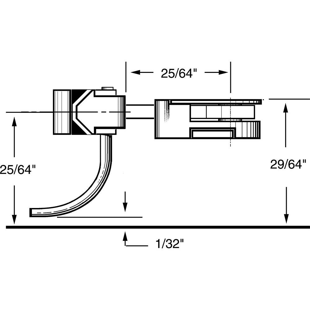 Kadee #36 HO 30-Series Plastic Couplers with Gearboxes - Long (25/64") Centerset Shank 2 Pair