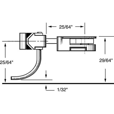Kadee #36 HO 30-Series Plastic Couplers with Gearboxes - Long (25/64") Centerset Shank 2 Pair