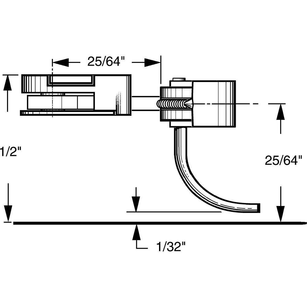 Kadee #36 HO 30-Series Plastic Couplers with Gearboxes - Long (25/64") Centerset Shank 2 Pair