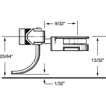 Kadee #37 HO 30-Series Plastic Couplers with Gearboxes - Medium (9/32") Underset Shank 2 Pair