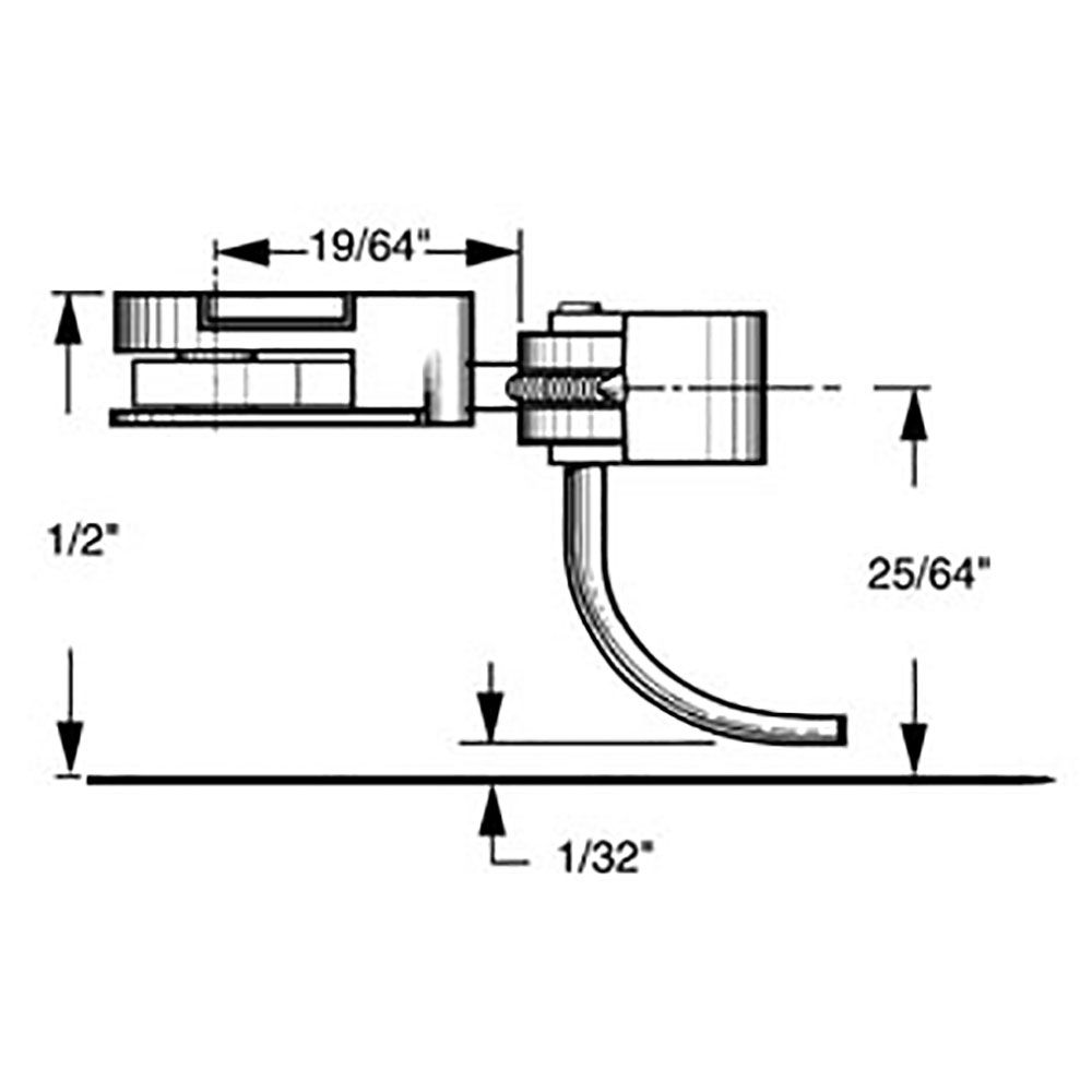Kadee #38 HO 30-Series Plastic Couplers with Gearboxes - Medium (9/32") Centerset Shank 2 Pair