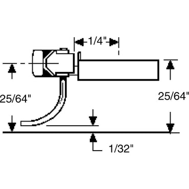Kadee #144 HO 140-Series Whisker® Metal Couplers with Gearboxes - Short (1/4") Underset Shank, 2 Pair