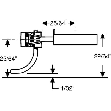 Kadee #156 HO Whisker® Scale Metal Couplers with Gearboxes - Long (25/64") Centerset Shank, 2 Pair