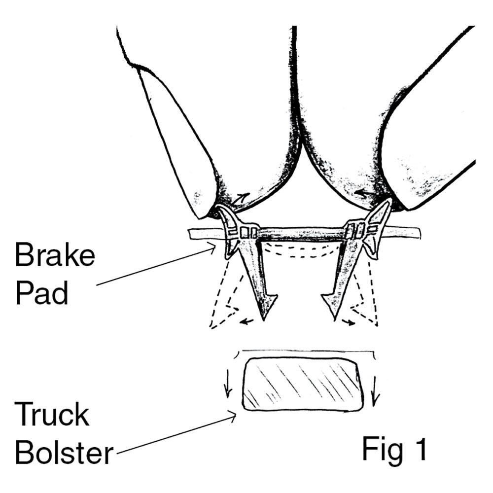 Kadee #442 HO Brake Pads - Wide Bolster Trucks - Detail Parts, 4-pack