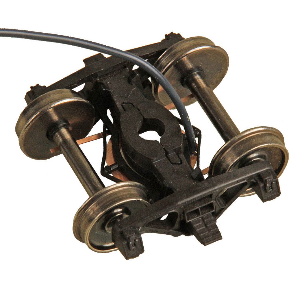 Kadee #593 HO Arch Bar Electrical Pickup Self Centering Caboose Trucks with 33" Smooth Back Wheels - HGC, 1 Pair