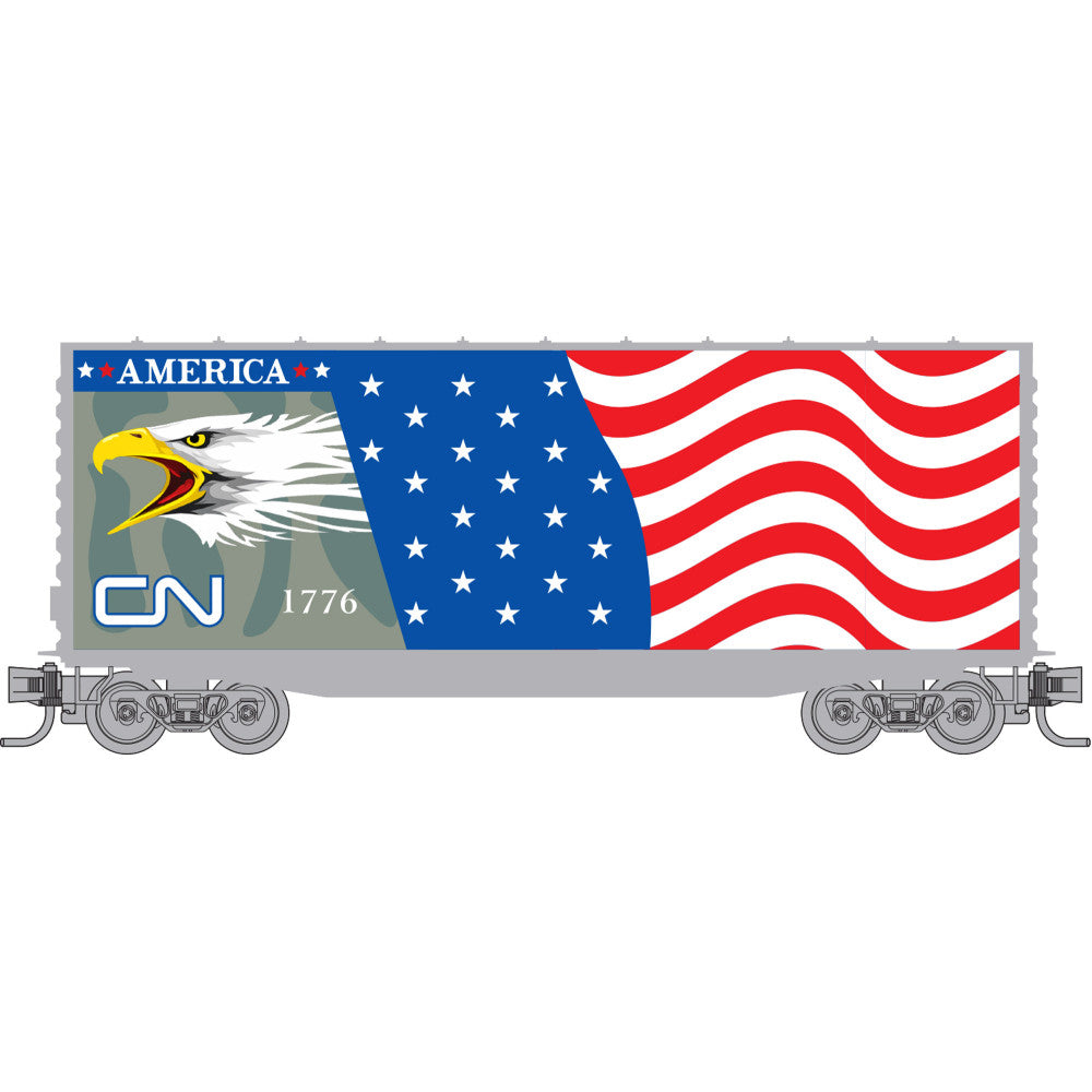 Micro-Trains by Atlas 101100821 N 40’ Smooth Side High-Cube Box Car, Canadian National #1776