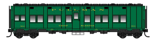[PREORDER] WalthersProto 920-17801 Pullman-Standard Troop Sleeper Car (Lighted), Pullman Troop Sleeper #9011