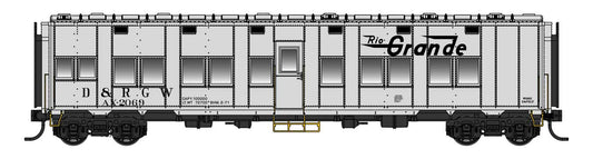 [PREORDER] WalthersProto 920-17805 Pullman-Standard Troop Sleeper Car (Lighted), Denver & Rio Grande Western #AX2069