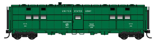 [PREORDER] WalthersProto 920-17902 ACF-Built Troop Kitchen Car (Lighted), US Army Kitchen #200