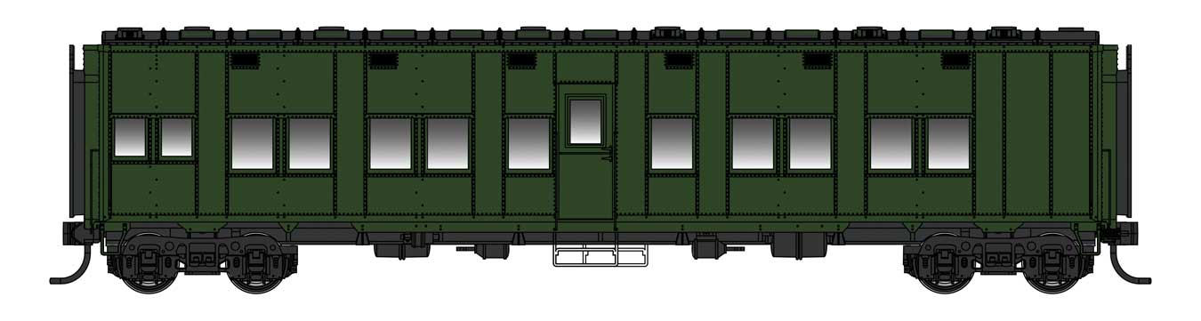 [PREORDER] WalthersProto 920-27800 Pullman-Standard Troop Sleeper Car, Painted Unlettered