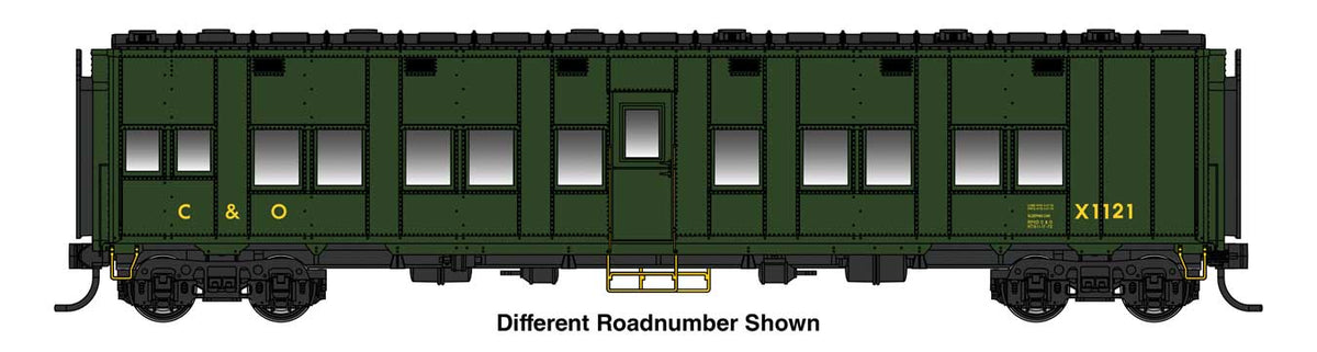 [PREORDER] WalthersProto 920-27804 Pullman-Standard Troop Sleeper Car, Chesapeake & Ohio #X1043
