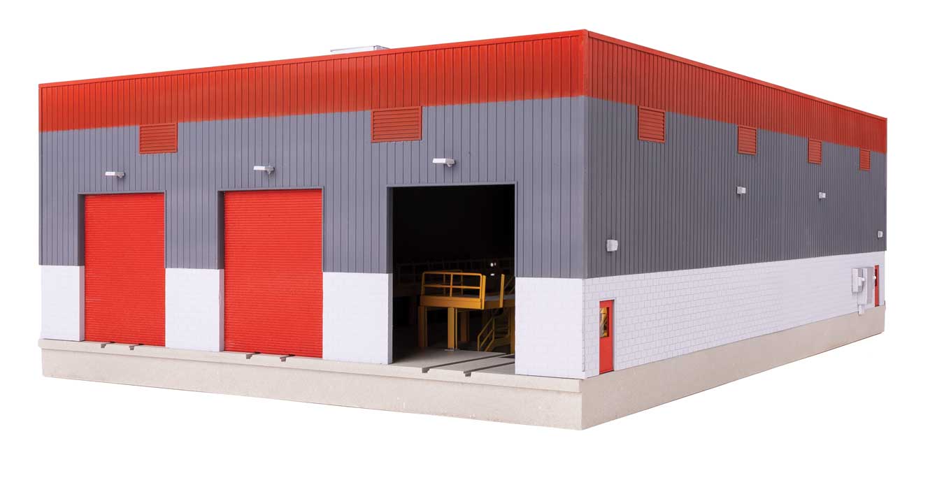 Walthers Cornerstone 933-3908 HO Modern Diesel Shop Kit