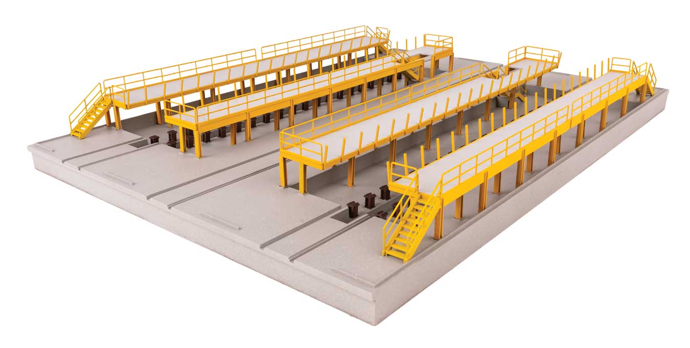 Walthers Cornerstone 933-3908 HO Modern Diesel Shop Kit